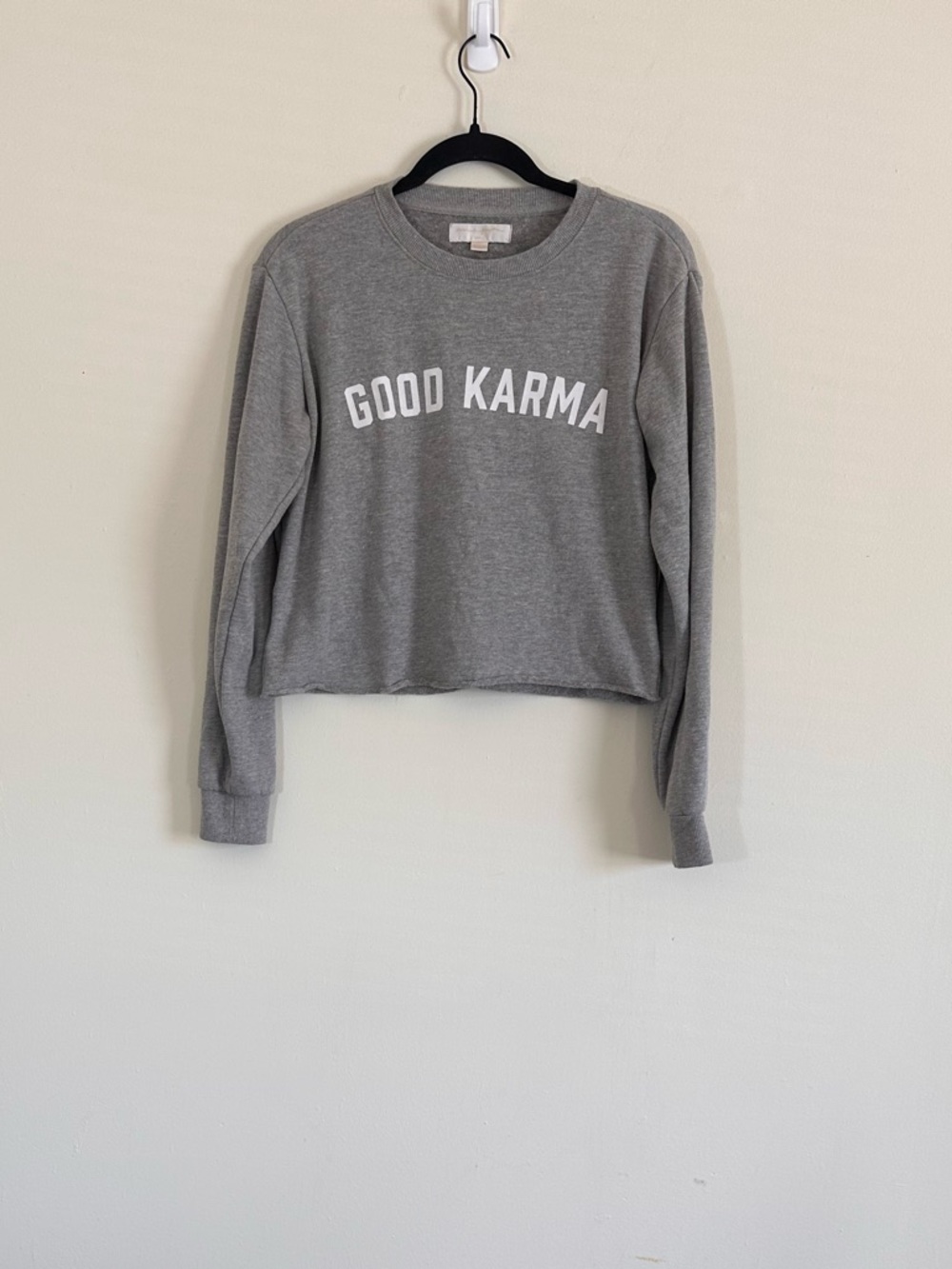 Spiritual Gangster “GOOD KARMA” cropped sweatshirt size small - Picture 2 of 9